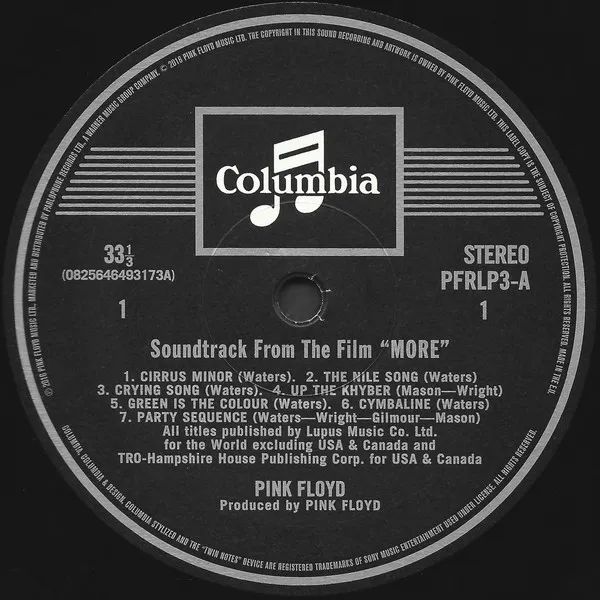 Soundtrack From The Film "More" — Pink Floyd