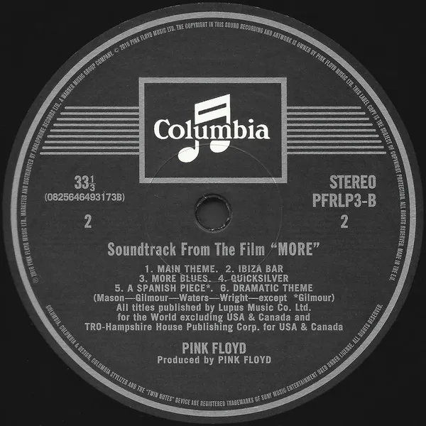 Soundtrack From The Film "More" — Pink Floyd