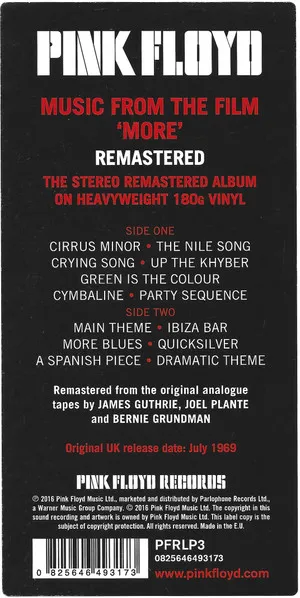 Soundtrack From The Film "More" — Pink Floyd