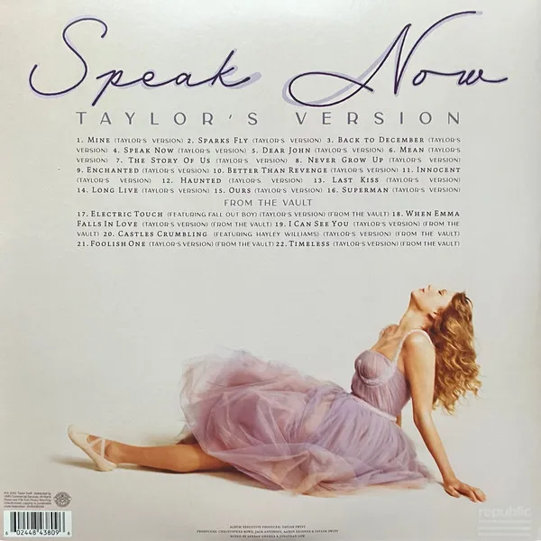 Speak Now (Taylor's Version) — Taylor Swift