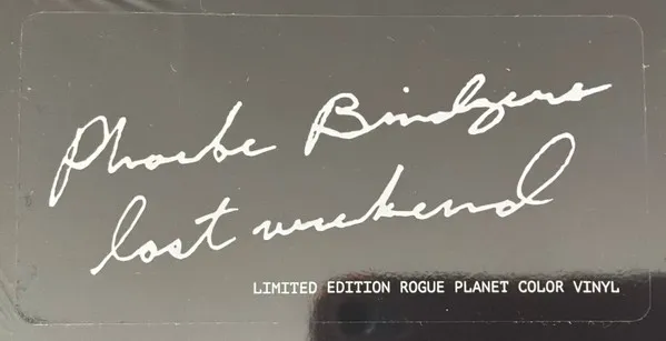 Lost Weekend — Phoebe Bridgers